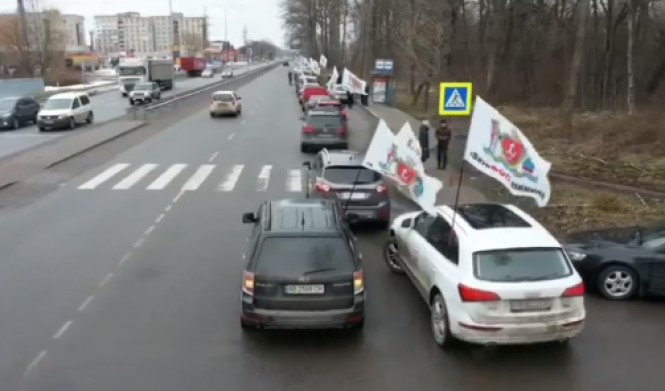 Новини Вінниці - фото з Автопробіг SaveФОП. У Вінниці підприємці мітингували проти введення касових апаратів