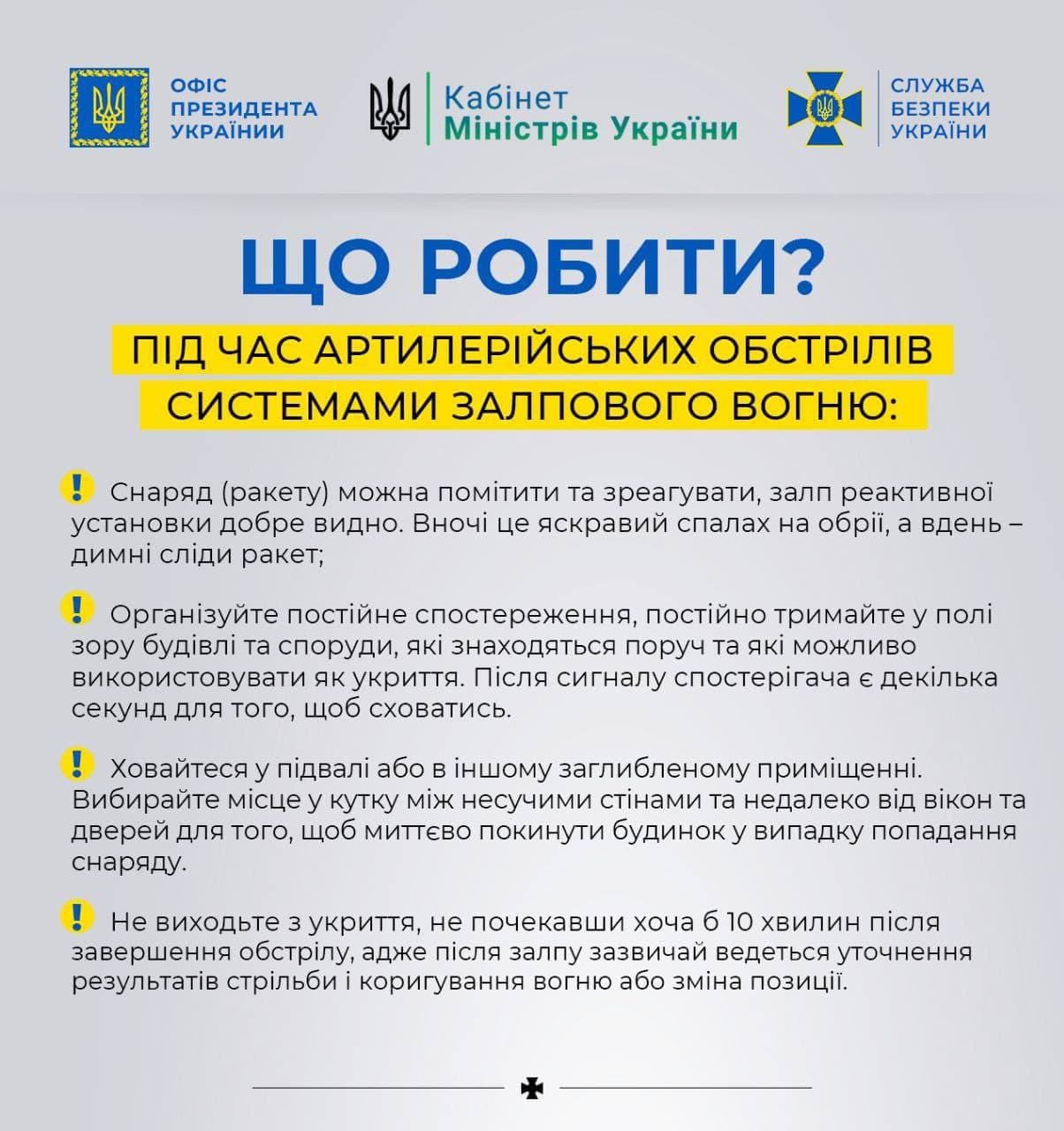 Новини Тернополя - фото з Що робити під час обстрілу: пояснили у Службі безпеки України