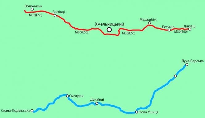 Новини Хмельницького - фото з Водіям пропонують альтернативний маршрут через Хмельниччину (КАРТА)
