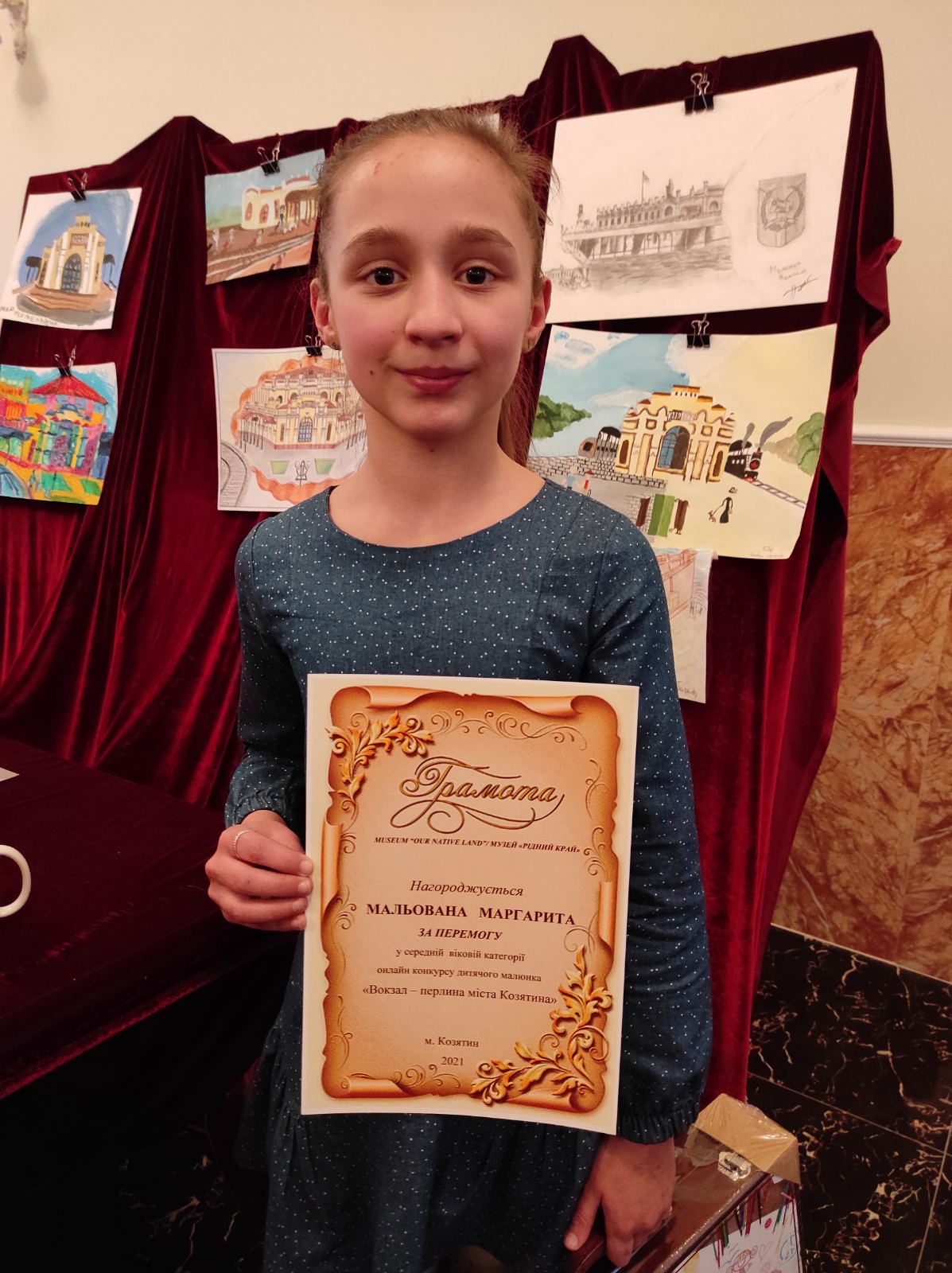 Новини Козятина - фото з «Боже, бережи Україну» Наші діти малюють патріотичні малюнки і молять Господа про перемогу