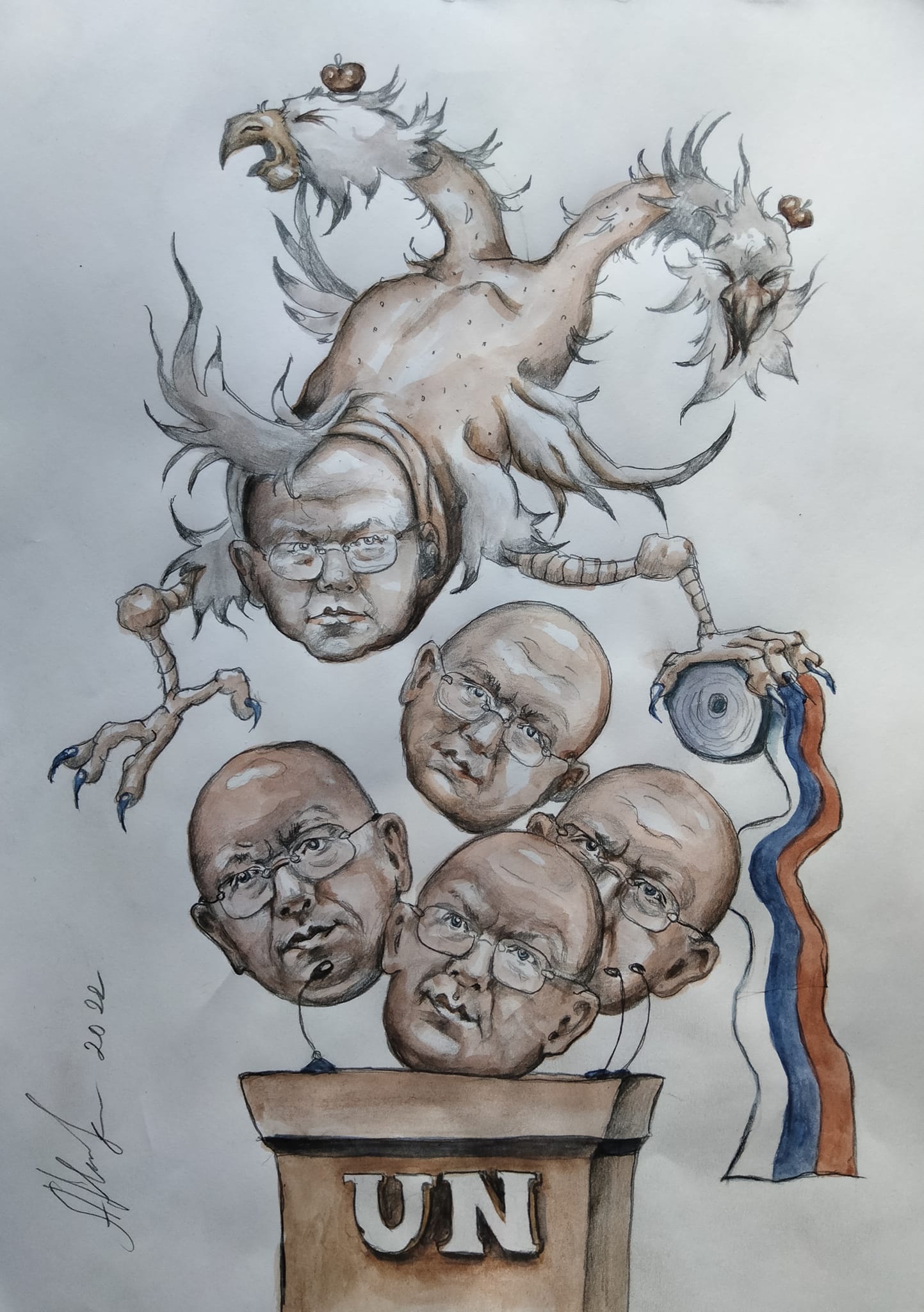 Новини Вінниці - фото з «Перемагати треба з усмішкою». Добірка карикатур від вінницького художника та історія їх створення