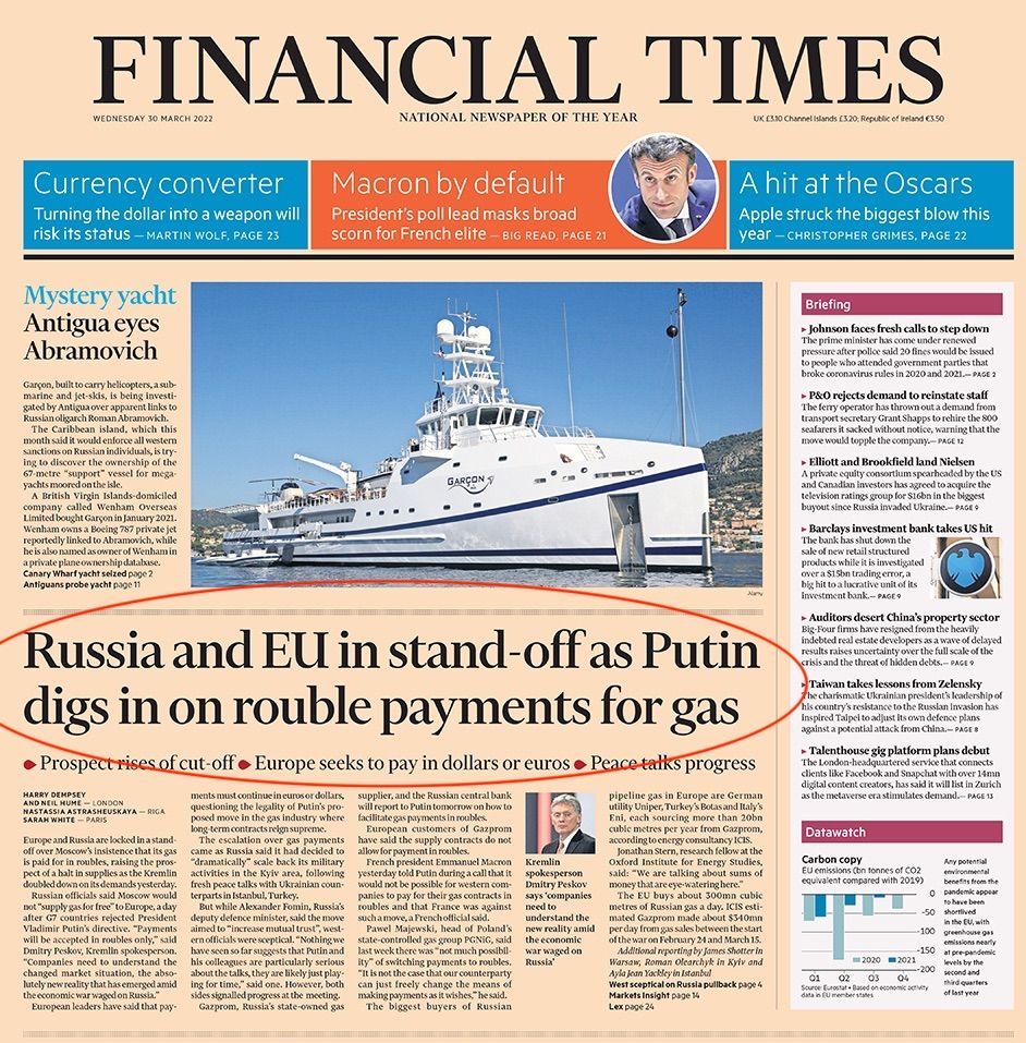 Новини Вінниці - фото з Перші шпальти 22 світових газет: що пишуть про війну в Україні? (Огляд преси)