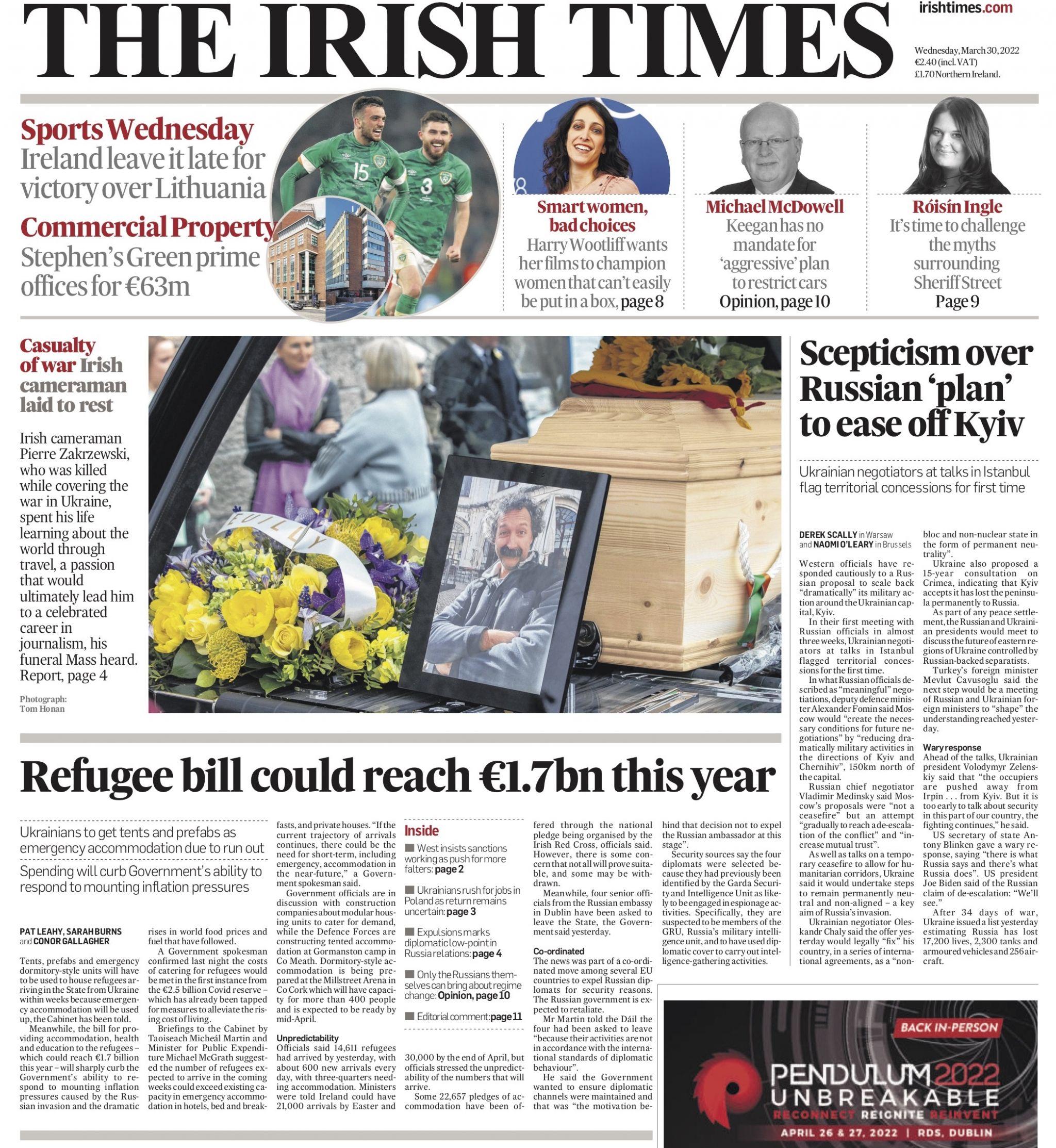 Новини Вінниці - фото з Перші шпальти 22 світових газет: що пишуть про війну в Україні? (Огляд преси)