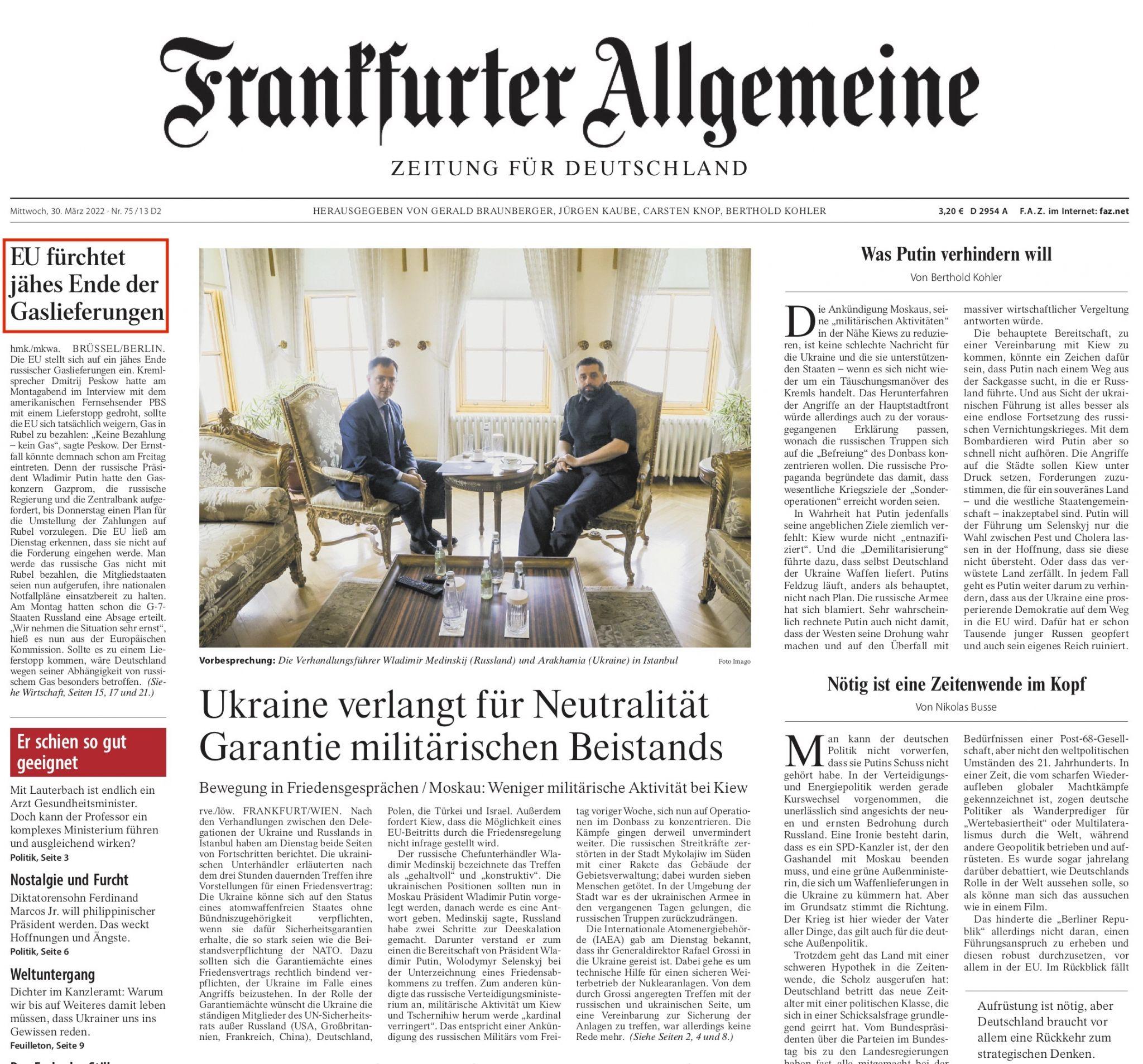 Новини Вінниці - фото з Перші шпальти 22 світових газет: що пишуть про війну в Україні? (Огляд преси)