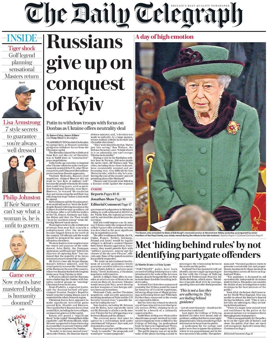 Новини Вінниці - фото з Перші шпальти 22 світових газет: що пишуть про війну в Україні? (Огляд преси)