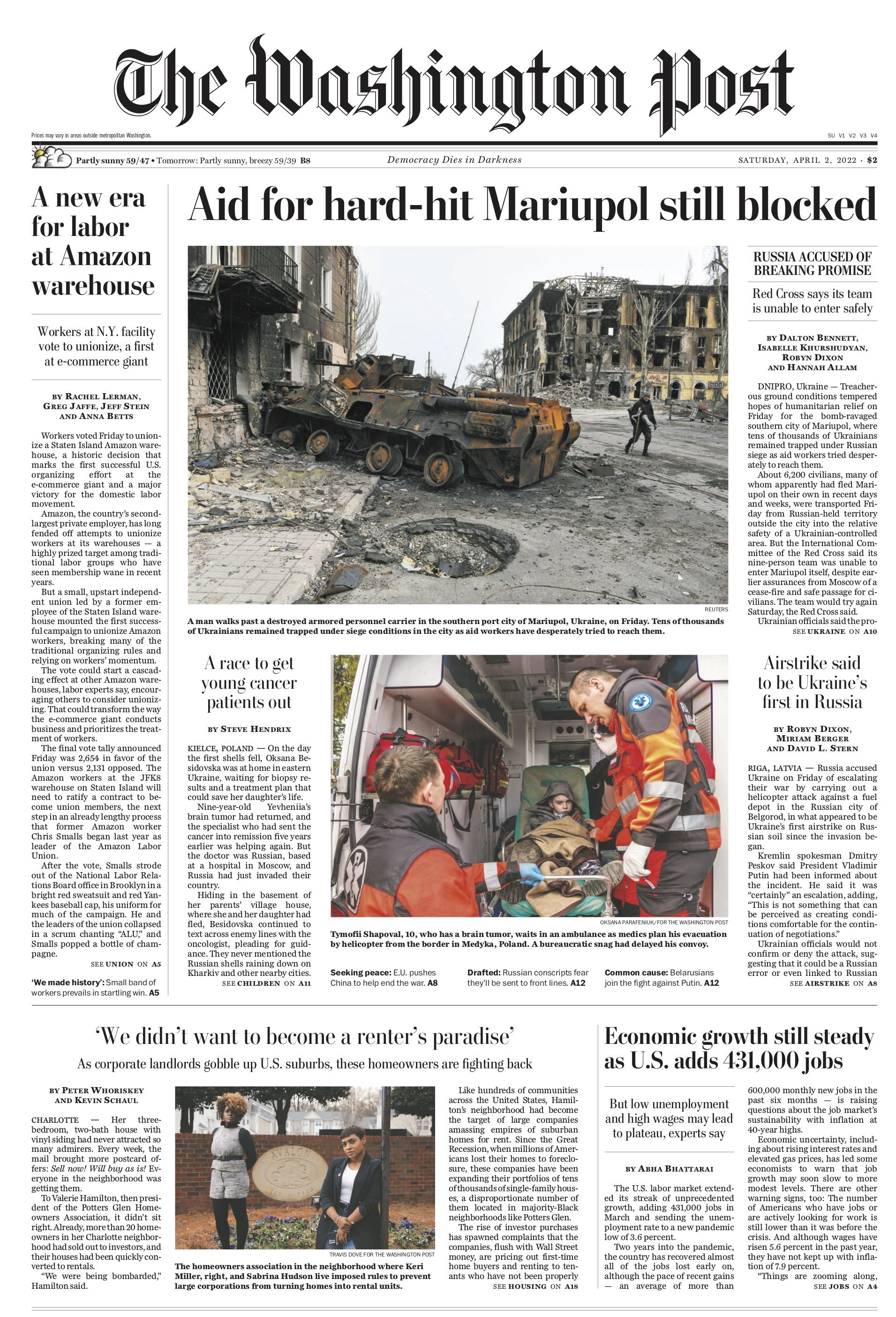 Новини Вінниці - фото з Що пишуть про війну в Україні за кордоном? Огляд відомих газет за 2 квітня