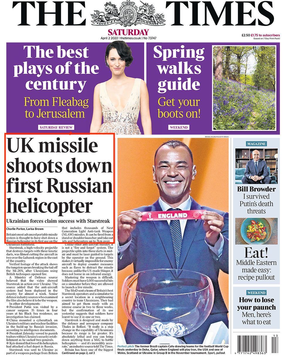 Новини Вінниці - фото з Що пишуть про війну в Україні за кордоном? Огляд відомих газет за 2 квітня