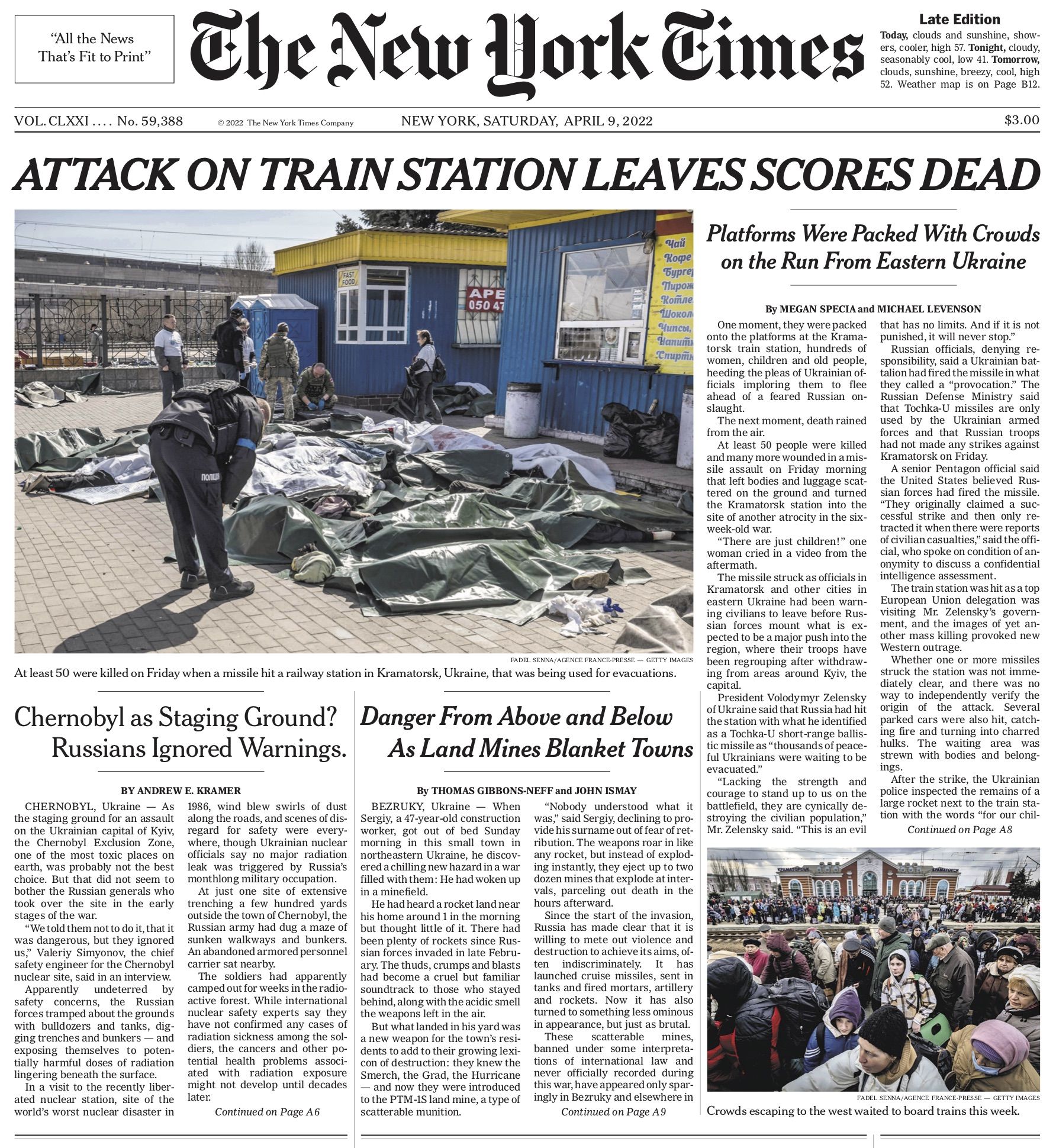 Новини Вінниці - фото з «Буча, Краматорськ…» Що пишуть закордонні газети про трагедії і війну в Україні?