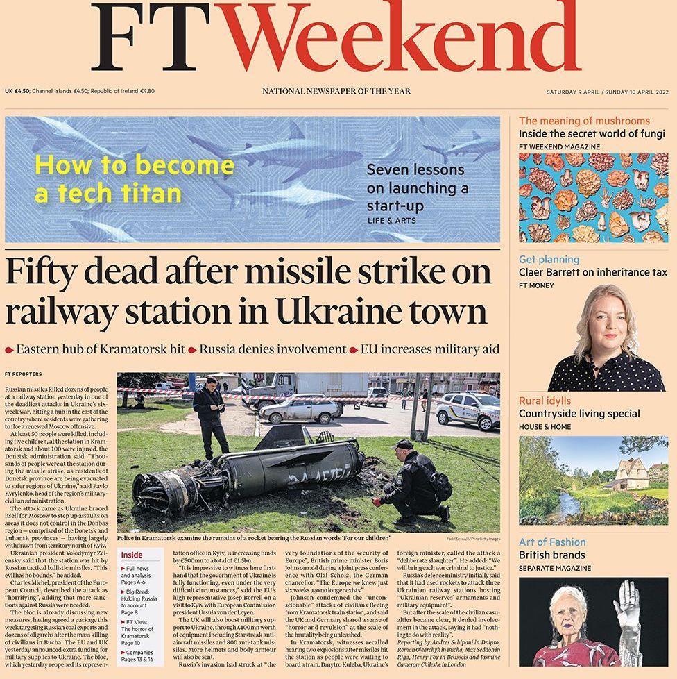 Новини Вінниці - фото з «Буча, Краматорськ…» Що пишуть закордонні газети про трагедії і війну в Україні?