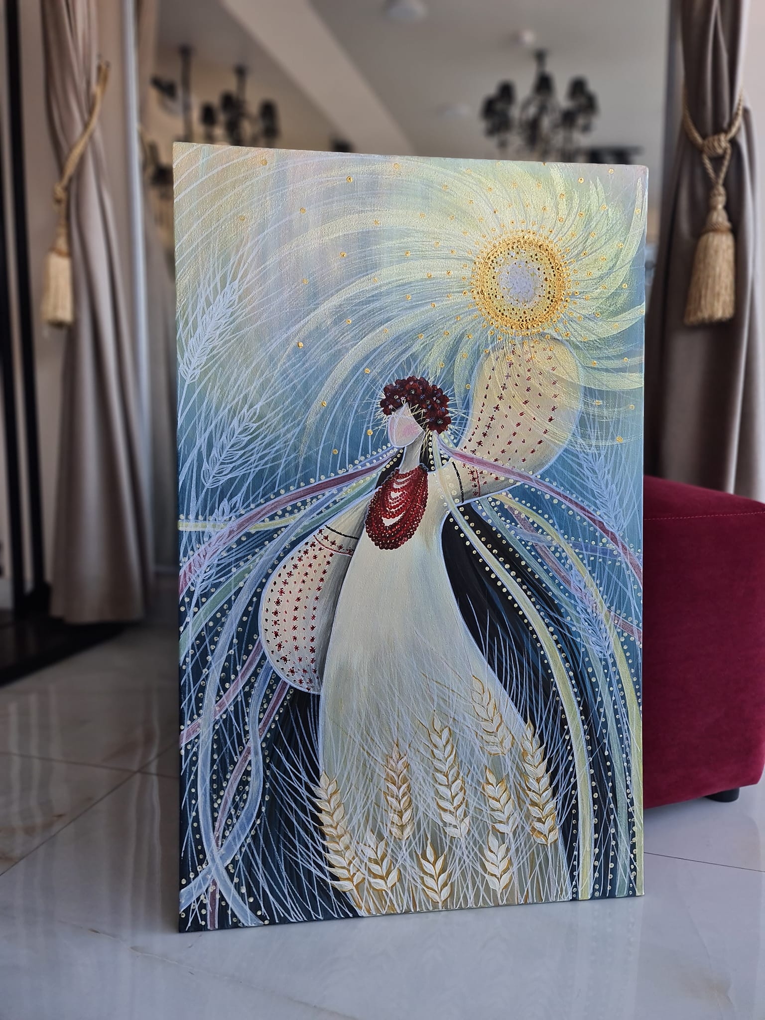 Новини Вінниці - фото з «Моя зброя сьогодні — це мистецтво!». Дизайнер Світлана Теренчук замість суконь створює картини