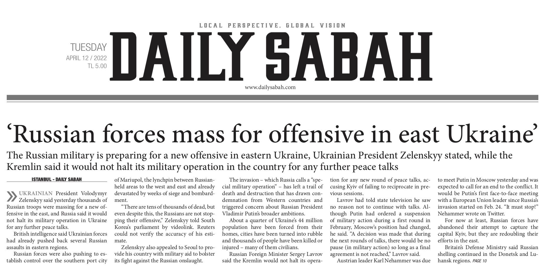 Новини Вінниці - фото з «Навіть говорити про мир стало неможливо». Що пишуть світові газети про війну в Україні?