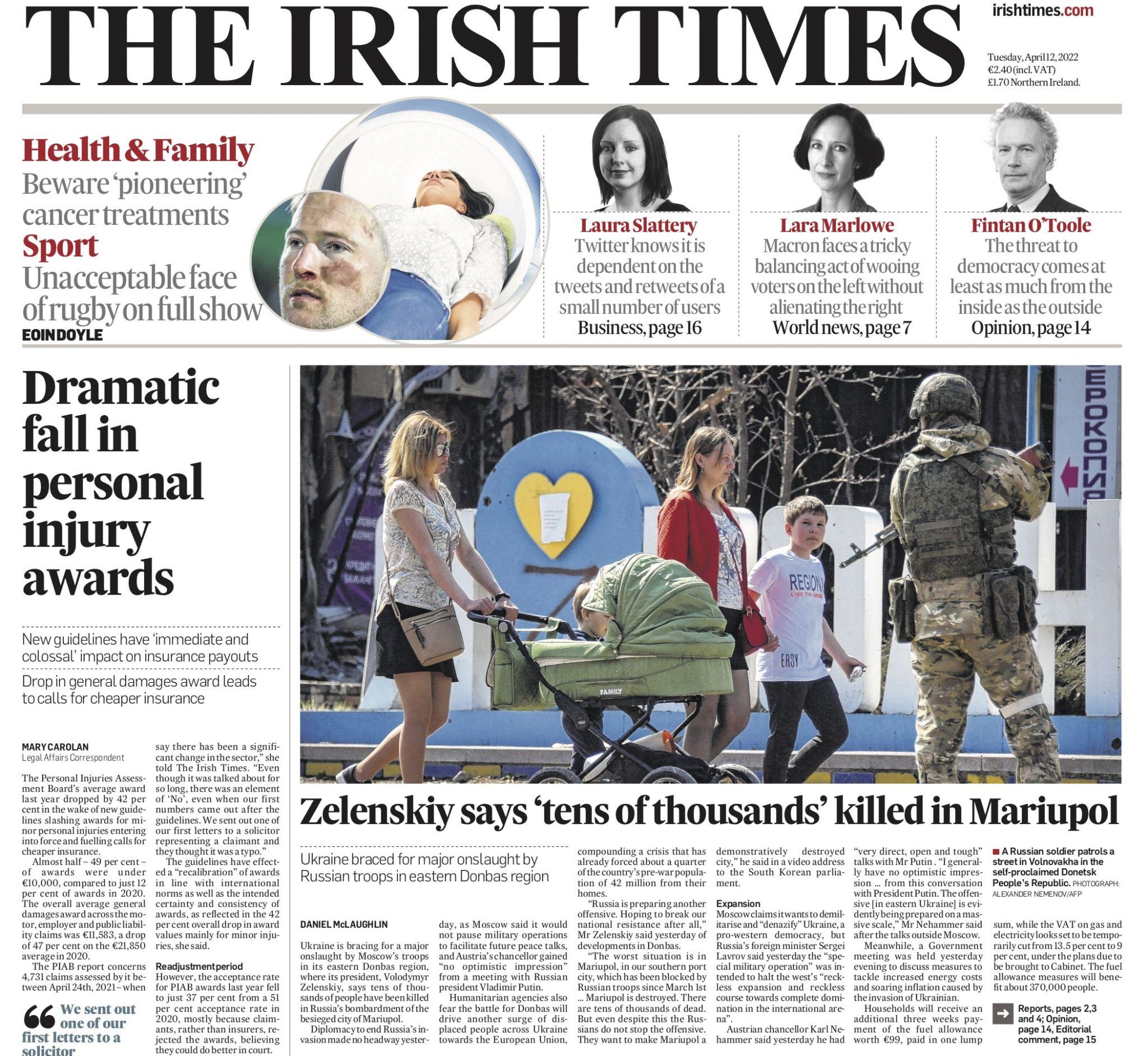 Новини Вінниці - фото з «Навіть говорити про мир стало неможливо». Що пишуть світові газети про війну в Україні?