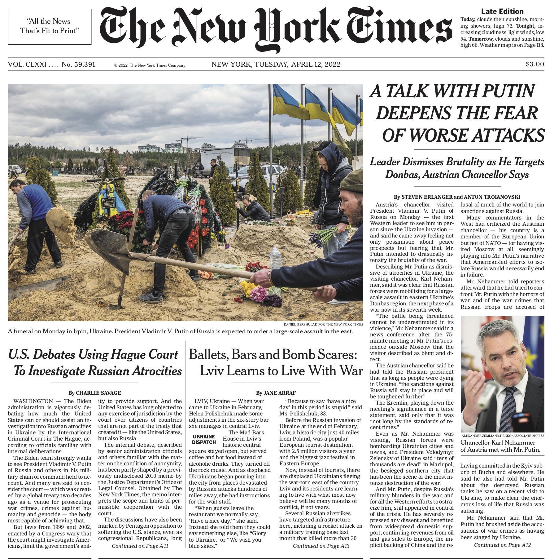 Новини Вінниці - фото з «Навіть говорити про мир стало неможливо». Що пишуть світові газети про війну в Україні?