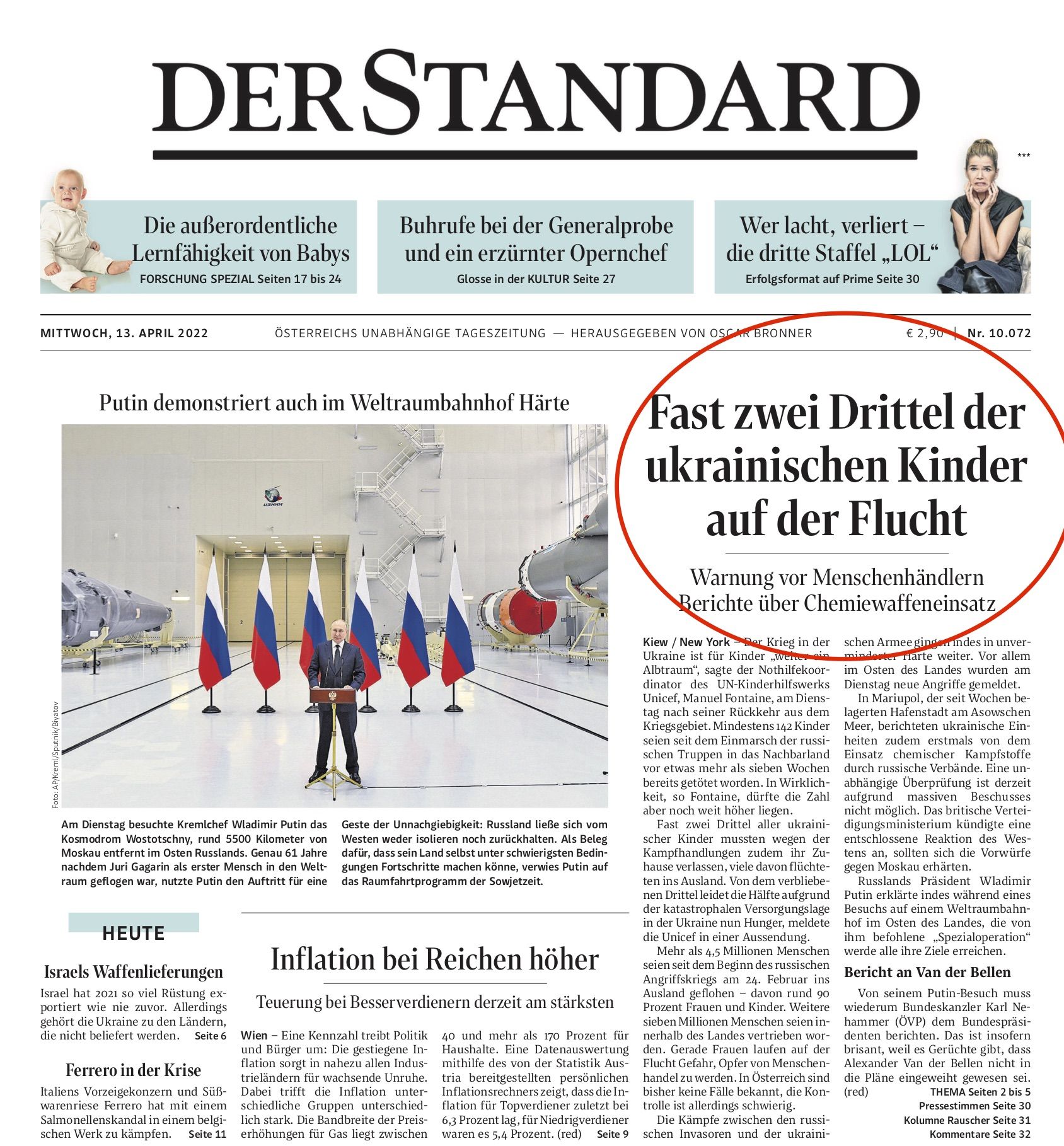 Новини Вінниці - фото з «Війна в Україні продовжує бути жахом для дітей». Що пишуть світові газети про війну в Україні?