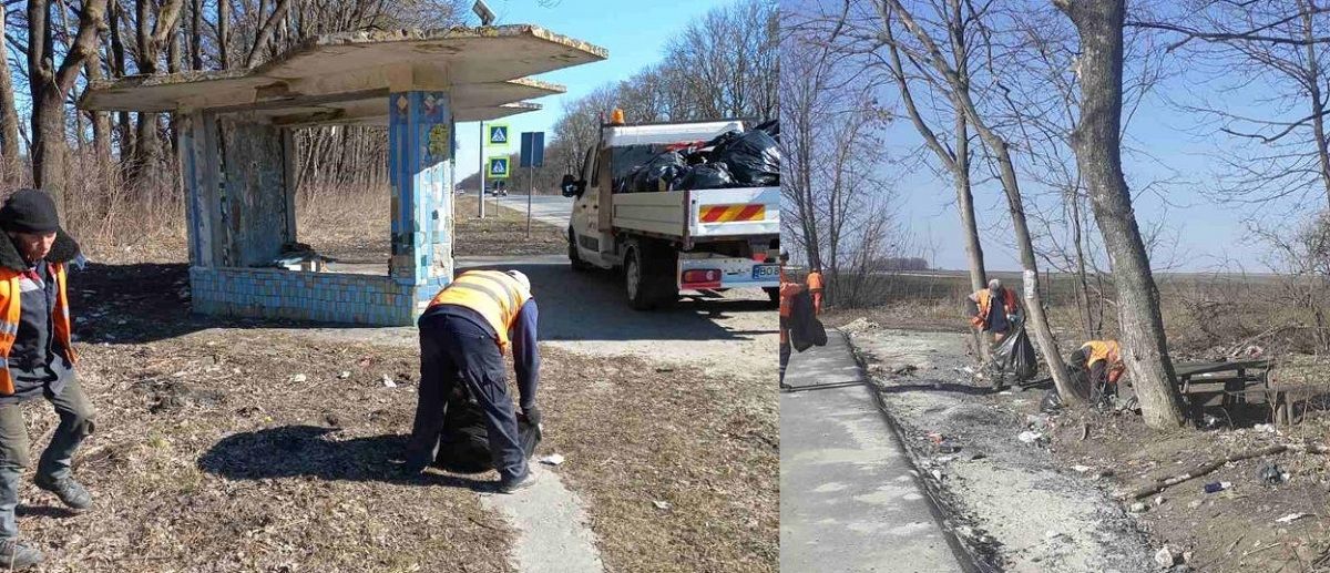 Новини Тернополя - фото з Роботи на дорогах Тернопільщини під час війни: латають ями і прибирають тонни сміття