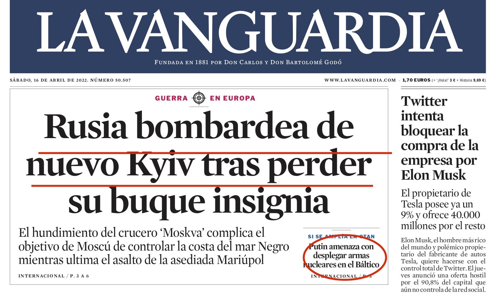 Новини Вінниці - фото з «Росія відновлює напади на Київ». Що пишуть світові газети про війну в Україні?