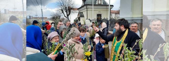 Як вінничани освячують вербу. Репортаж зі Свято-Преображенського кафедрального собору