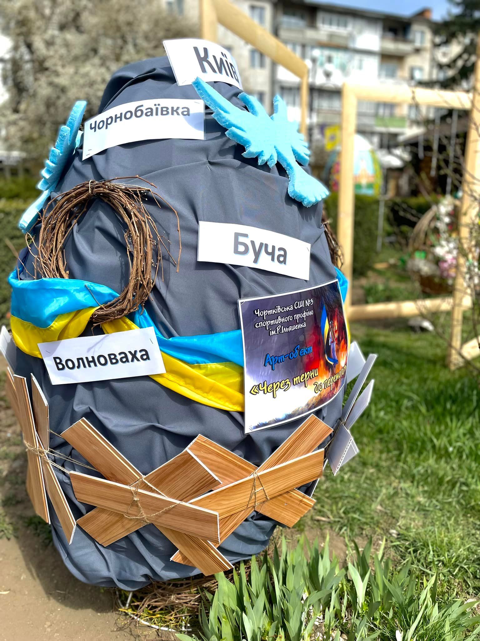Новини Тернополя - фото з Гіганський кошик, велетенські писанки та святкові фото-зони: як прикрасили райцентри до Великодня (ФОТО)