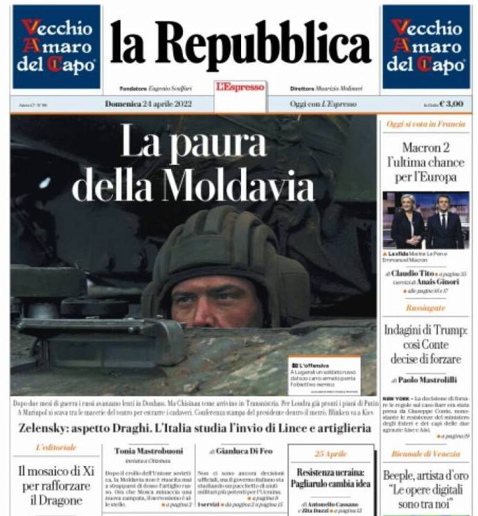 Новини Вінниці - фото з «Мати тікає з дитиною після ракетного обстрілу в Одесі». Що пишуть світові газети про війну в Україні?