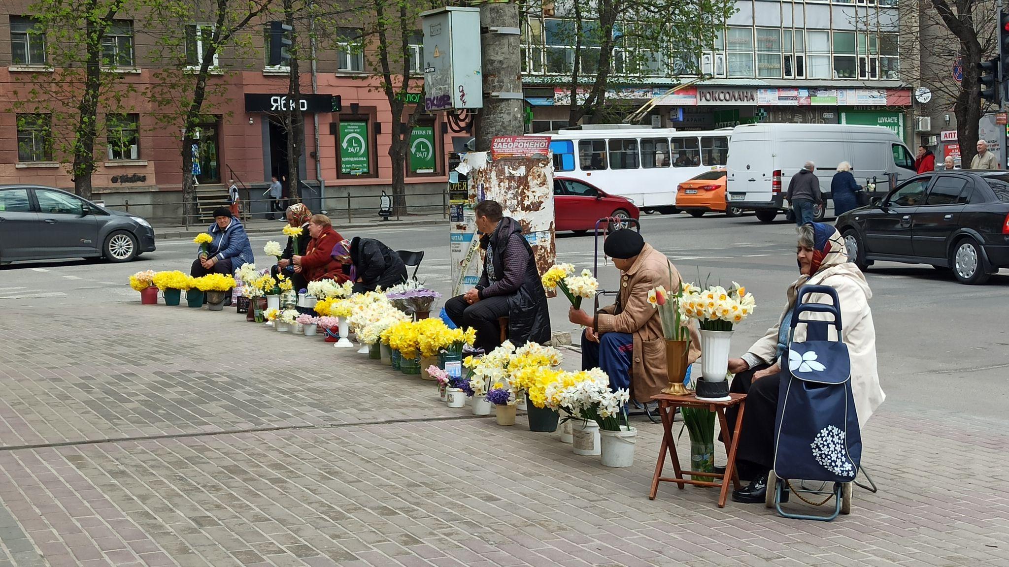 Новини Тернополя - фото з Розмаїття барв у центрі міста: які квіти можна купити на вулиці? (ФОТО ДНЯ)