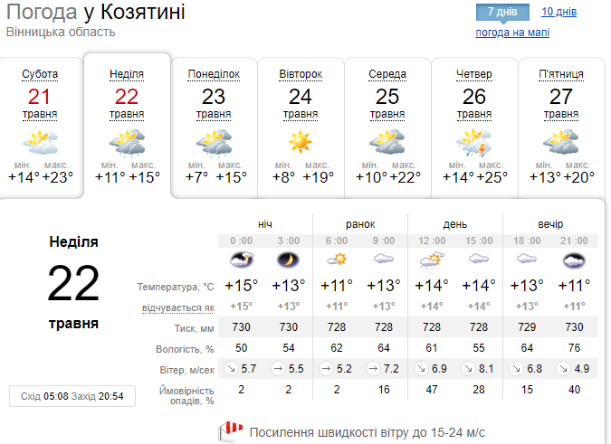 Новини Козятина - фото з Попадали каштани: у Козятині негода повалила дерева. На сьогодні оголосили попередження