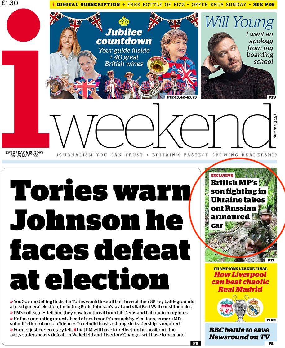 Новини Вінниці - фото з «Син британського депутата підбив російський броньовик». Що пишуть світові ЗМІ про війну в Україні?