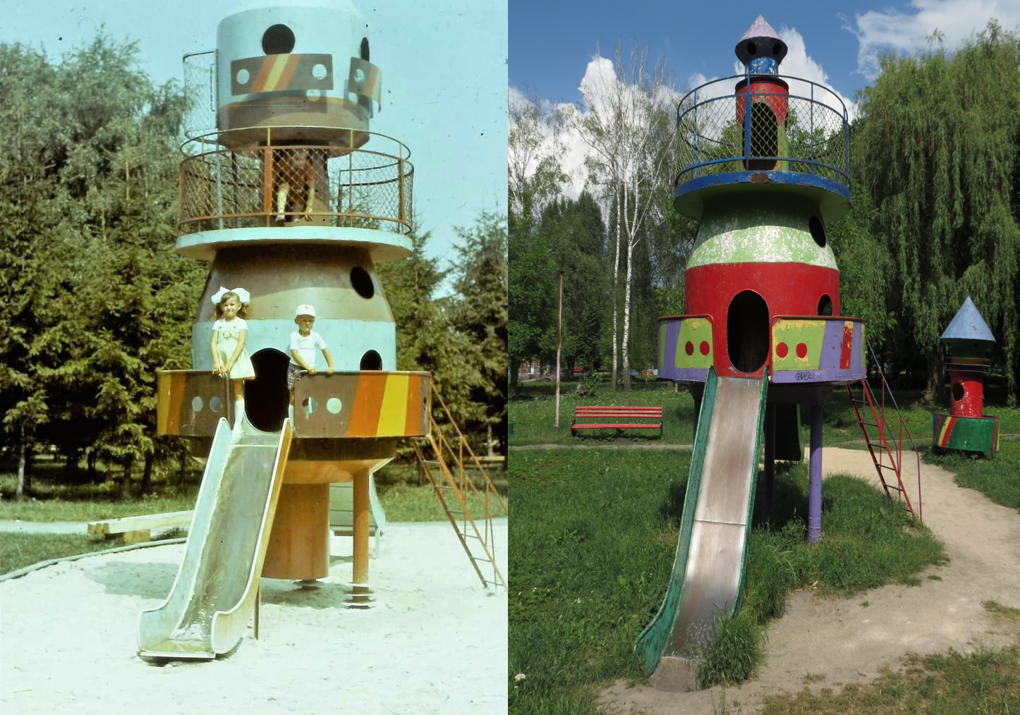 Новини Тернополя - фото з Як змінилось «Космічне містечко» у гідропарку «Топільче». Відтворили ретро-фото