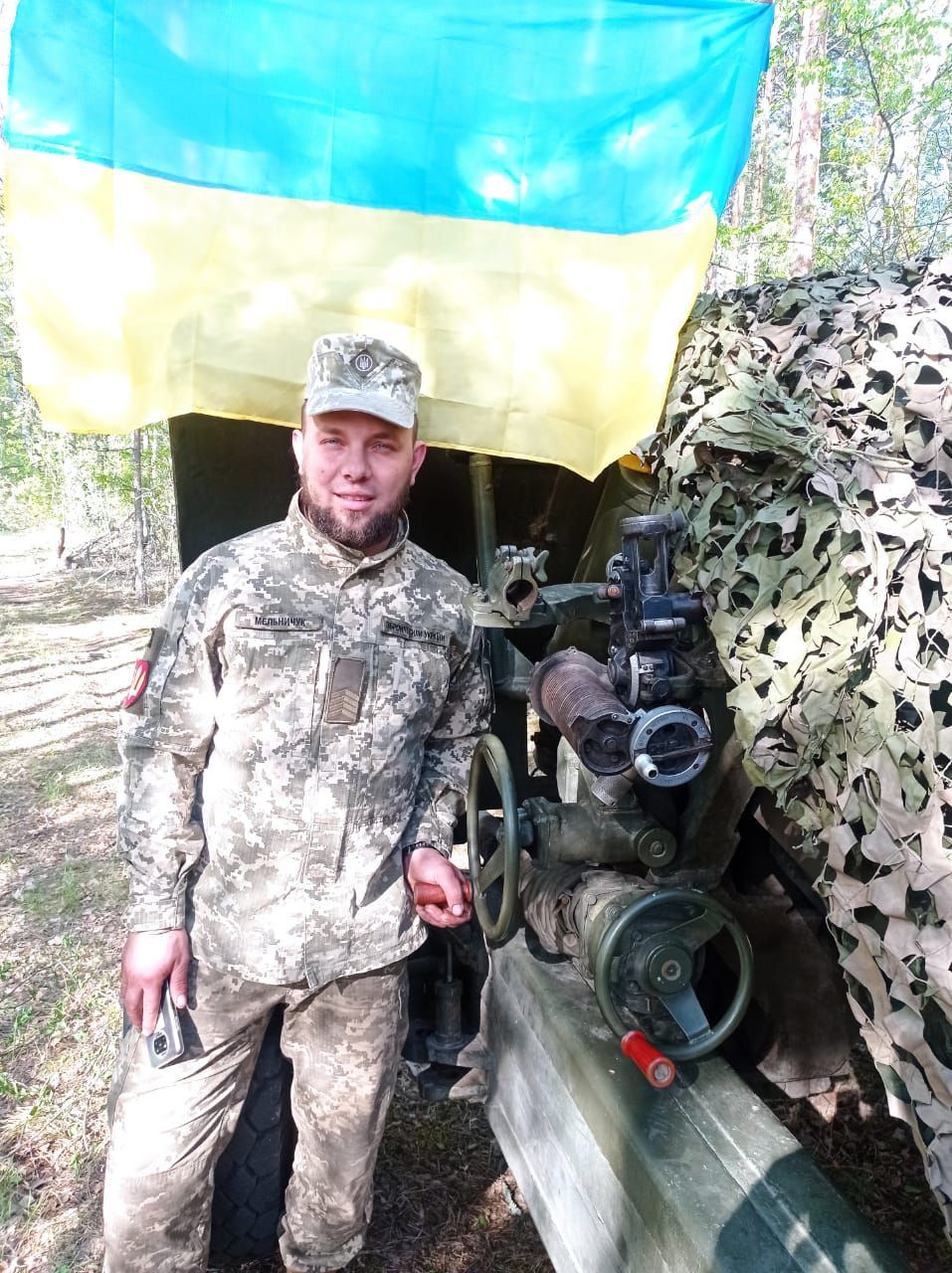 Новини Тернополя - фото з 30-річний лікар з осколком у тілі воює в Тернопільській артбригаді. Ексклюзивна історія з фронту
