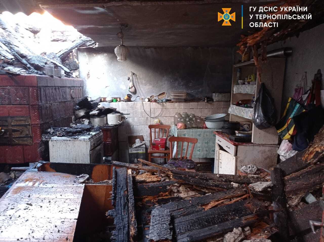 Новини Тернополя - фото з На Чортківщині пожежа зруйнувала житловий будинок