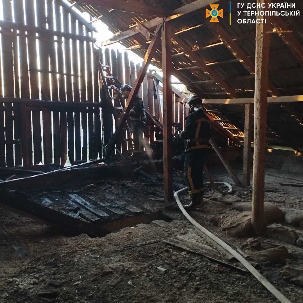 Новини Тернополя - фото з На Чортківщині горів склад