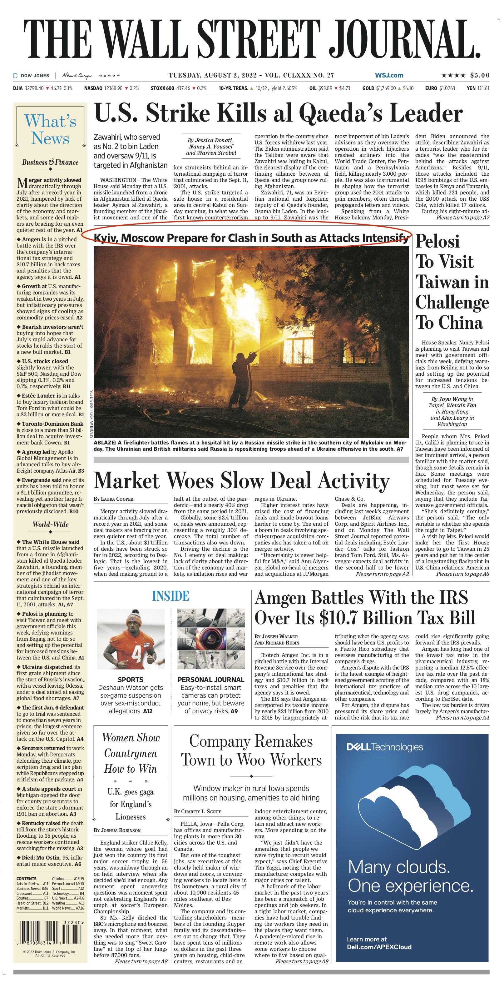 Новини Вінниці - фото з «Ракети, бої та не видно кінця». Перші шпальти світових змі про війну росії в Україні