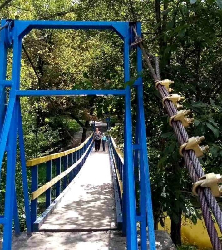 Новини Тернополя - фото з Підвісний міст у парку Сопільче вже відремонтували