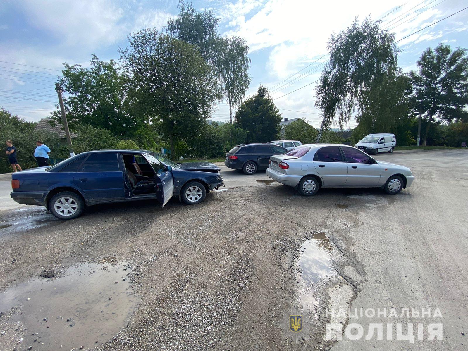 Новини Тернополя - фото з На Кременеччині п'яний водій на «Ауді» врізався в «Ланос». Є постраждалі