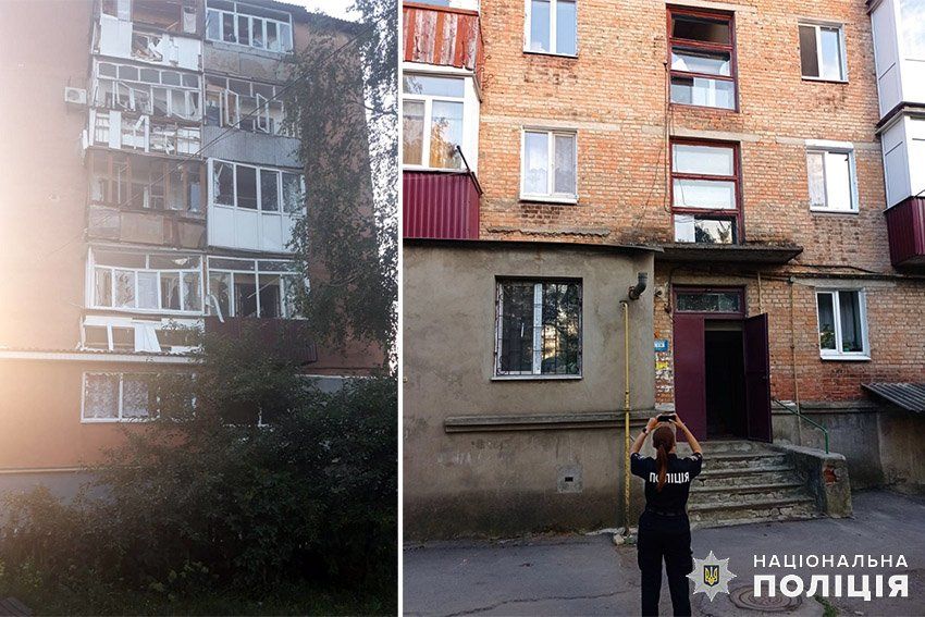 Новини Хмельницького - фото з Поліція показала наслідки ракетних ударів по Шепетівці (ФОТО)