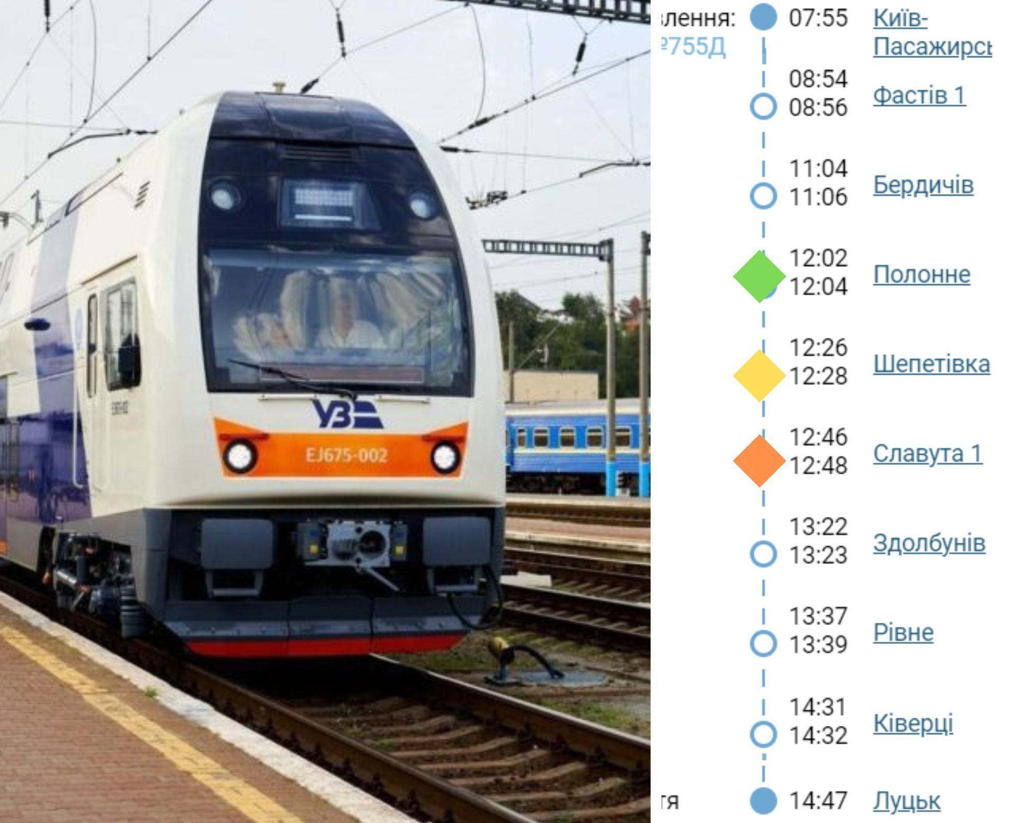 Новини Хмельницького - фото з Двоповерхова електричка матиме на Хмельниччині дві додаткові зупинки
