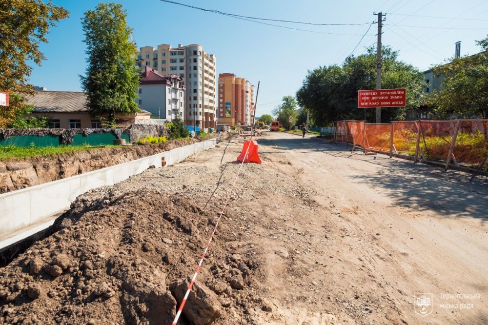 Новини Тернополя - фото з На вул. Галицькій триває будівництво дощового колектора. Що вже зробили