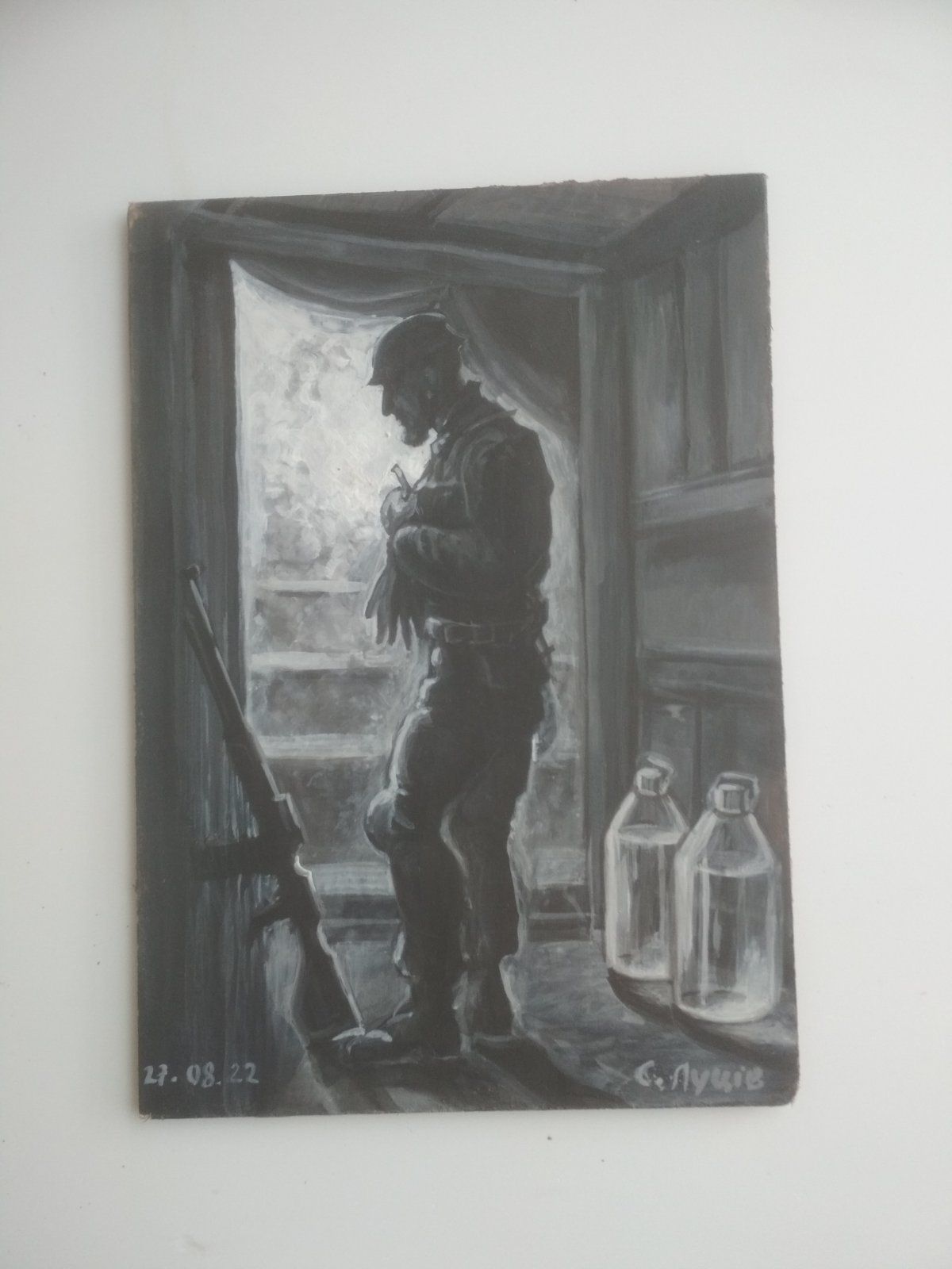 Новини Тернополя - фото з Художниця з Тернополя передала в Музей національно-визвольної боротьби частину своїх робіт з фронту