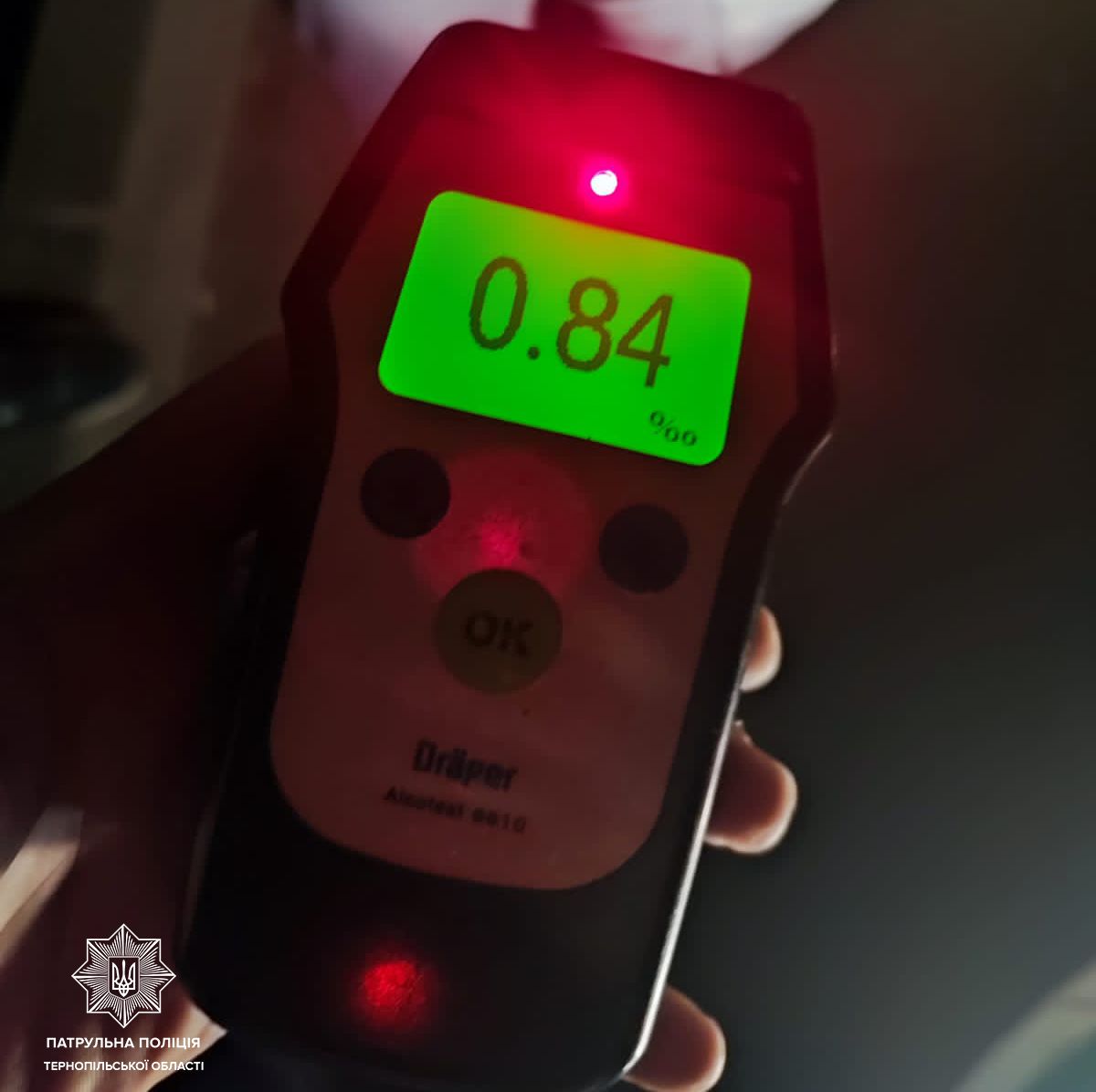 Новини Тернополя - фото з Патрульні за минулу ніч «зловили» п'ятьох п'яних водіїв. Один був без права керувати автомобілем