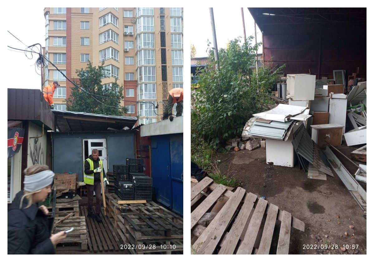 Новини Тернополя - фото з У Тернополі на Тернавського демонтували ще два кіоски (ФОТО)