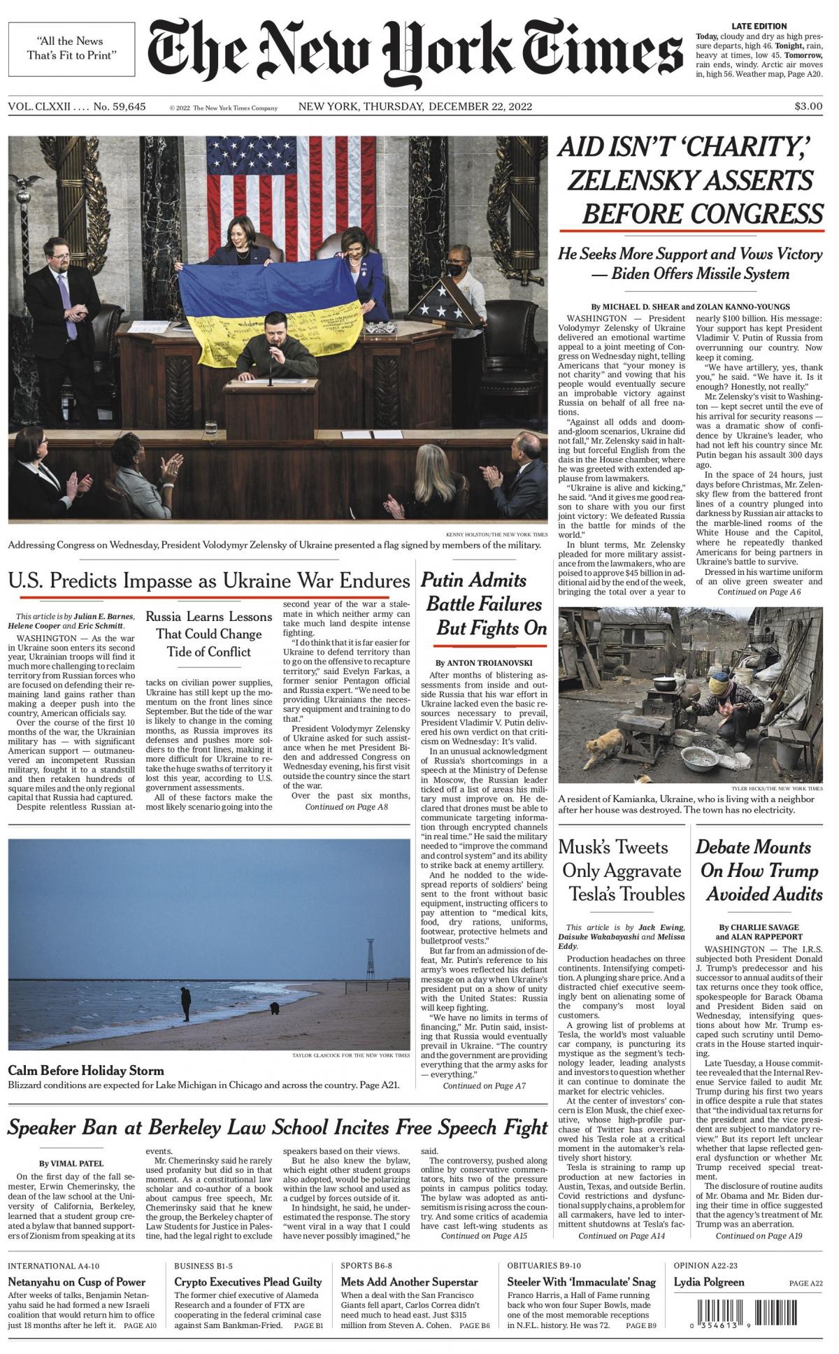 Новини Тернополя - фото з Зеленський просить додаткової допомоги: що пищуть американські газети