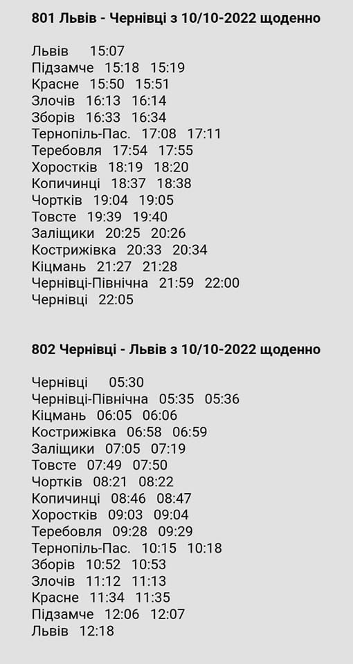 Новини Тернополя - фото з Через Тернопіль курсуватиме «Дністровський експрес». Графік