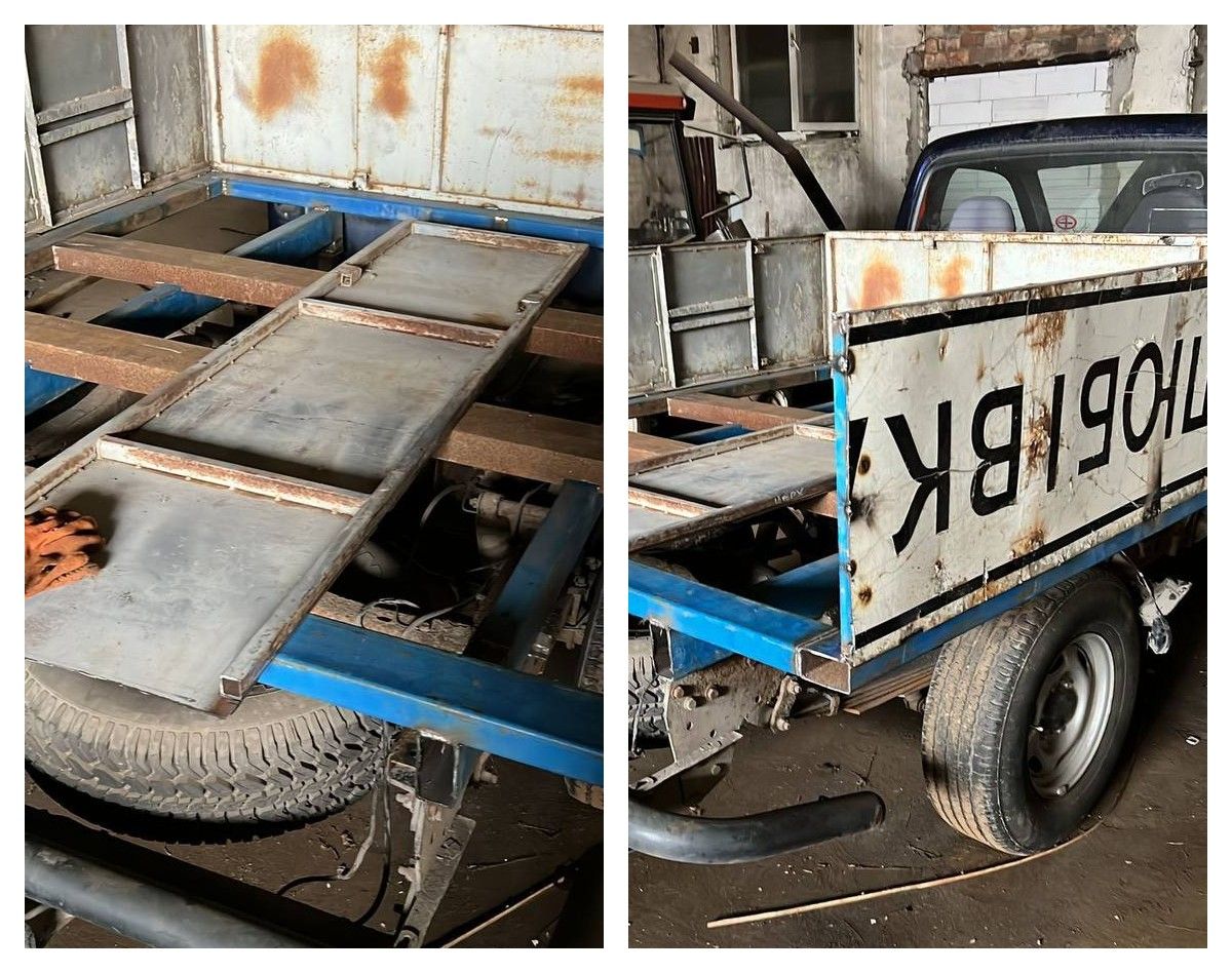 Новини Тернополя - фото з На Тернопільщині компанія переробляє старі дорожні знаки на елементи до машин для ЗСУ