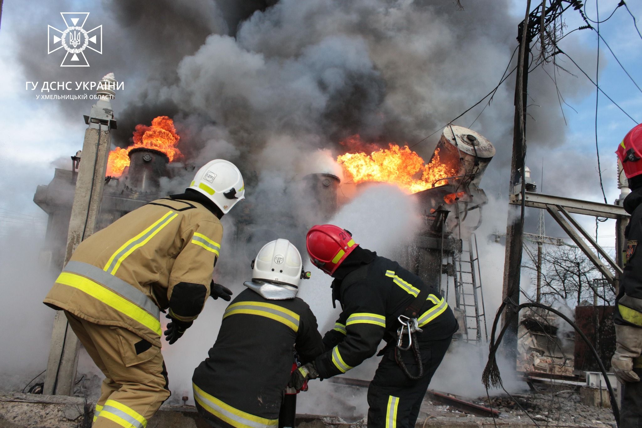 Новини Хмельницького - фото з Рятувальники Хмельниччини оприлюднили фото з місць прильотів