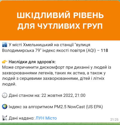 Новини Хмельницького - фото з У Хмельницькому зафіксували підвищений рівень забрудненості повітря