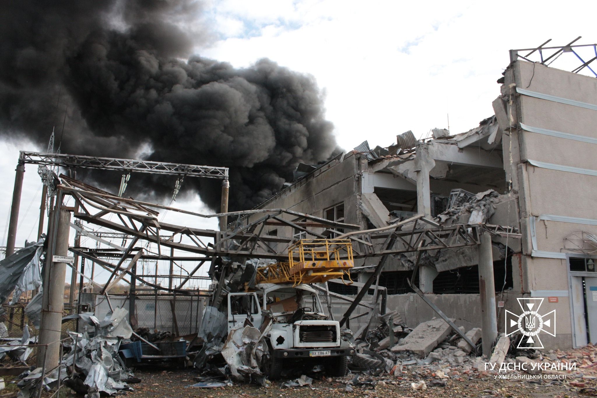 Новини Хмельницького - фото з Рятувальники Хмельниччини оприлюднили фото з місць прильотів