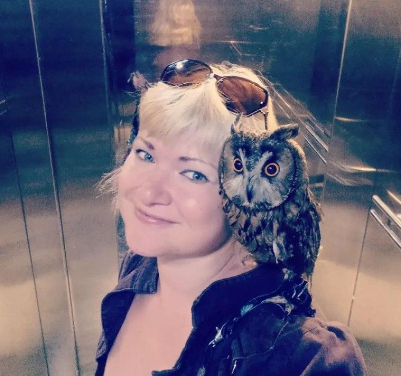Новини Вінниці - фото з «Коли побачила її в руках неадекватного Паші, не витримала». В Аліни вже рік живе вухата сова