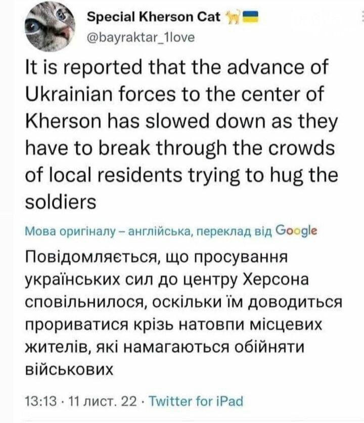 Новини Хмельницького - фото з Звільнення Херсона, смерть Стремоусова й вимкнення світла: свіжа добірка мемів і жартів