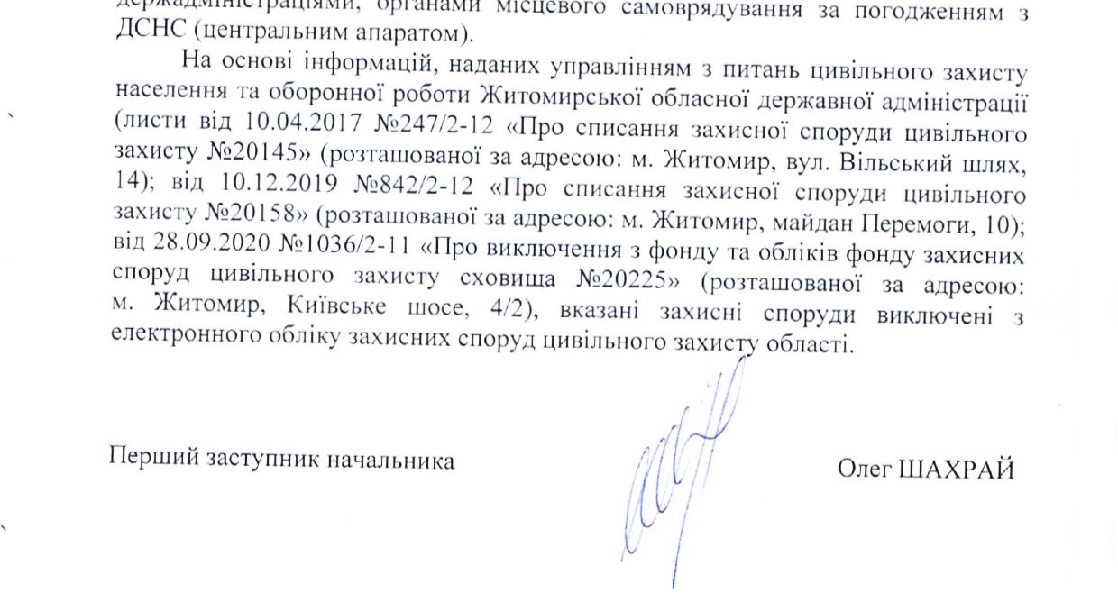 Новини Житомира - фото з Як житомирян залишили без бомбосховищ