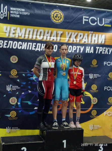 Новини Житомира - фото з Житомирянка Анастасія Фурник стала дворазовою чемпіонкою України з велосипедного спорту