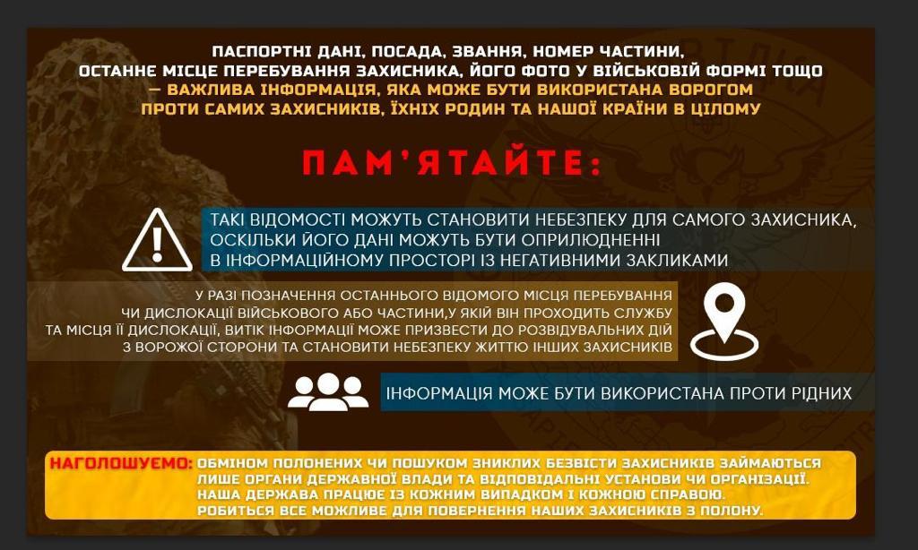 Новини Хмельницького - фото з Щоб не нашкодити: яку інформацію про полонених не можна оприлюднювати. Поради Мінреінтеграції